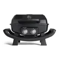 BURNHARD Gasgrill Wayne, 2 Brenner mit regenabweisender UV-beständiger Haube, Campinggrill Gas - Tischgrill mit Deckel, Wayne 2.0