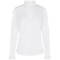 Mos Mosh Langarmbluse Bluse MATTIE FLIP mit Baumwolle weiß M