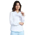 Mos Mosh Damen Hemdbluse Mattie Flip Shirt White Weiss - M