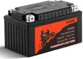 VEVOR Motorradbatterie, 12 Volt 6 Ah, LiFePO4 Lithium vorgeladene Powersports-Batterie, wartungsfrei und leistungsstark, kompatibel mit ATV, Motorrad, Jetski, Roller, UTV und mehr