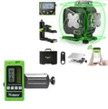 Huepar Kreuzlinienlaser Huepar S04CG LCD-Bildschirm 4D Laser mit Halterung und Hebebasis