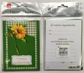Jugendweihe 5 Einladungskarten mit 5 Umschlägen  Sonnenblume