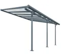 Terrassendach Terrassenüberdachung Aluminium Canopia anthrazit 299x555x305cm