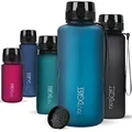 720°DGREE Trinkflasche 2l “uberBottle“ softTouch +Sieb - BPA-Frei - XXL Wasserflasche für Gym, Fitnessstudio, Workout, Fitness, Sport, Outdoor - Große Sportflasche aus Tritan - Leicht, Stoßfest