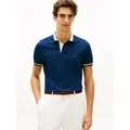 Tommy Hilfiger Poloshirt CONTRAST COLLAR BLOCK Regular fit mit Polokragen blau L (50)