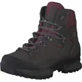 Hanwag Damen Trekkingstiefel Tatra II Lady GTX Asphalt Dark Garnet Damen Trekking Stiefel - Grau - 39