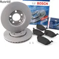BOSCH Bremsscheibe Bremsbelagsatz für AUDI A3 SKODA SEAT VW Golf 5 6 Jetta 4