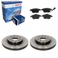 BOSCH Bremsscheiben + Beläge Vorne AUDI A3 ALTEA LEON OCTAVIA II YETI GOLF VI
