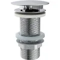 Kirchhoff Ablaufventil ohne Überlauf 32 mm (1 1/4 Zoll) x 100 mm Chrom