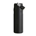Stanley 1913 Flip Straw Trinkflasche mit Strohhalm 0.7L - Thermobecher Kühlt 10 Stunden - 3 Tage Eisgekühlt - BPA-frei - Auslaufsicher - Für Getränkehalter - Spülmaschinenfest - Black