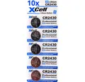 XCell 50x CR2430 Lithium-Knopfzelle 3V / 290mAh (10x 5er Pack) Knopfzelle