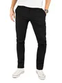 Yazubi Kyle - Schwarze Chino Hose Herren - Stretch Chinohose Slim Fit - Männer Chinojeans, Schwarz (Black 4R194008), W40/L34