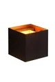 Wandleuchte flexibel Schwarz Gold Küche 2700 K G9 B:9 cm Wandlampe Wohnzimmer