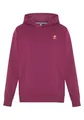 Polo Sylt Herren Hoodie aus Baumwollmix mit bunter Logo-Stickerei, Grape Wine, XXL