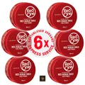 6x RedOne Gel Aqua Hair Wax Full Force Red Rot 150ml
