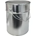 10 Liter Weißblecheimer Hobbock inkl. Deckel mit Spannring | Stabiler Metallgriff | Luft und Flüssigkeitsdicht | Robust und Stapelbar | Gefahrgut... - Weiß