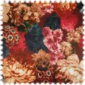 Heiro Samt Velours Möbelstoff Dutch Peonies mit Fleckschutz