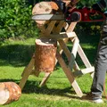 Sägehilfe Massivholz Sägegestell für Kaminholz Holz Sägebock Kiefer klappbar