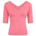 Banned Shirttop Betty Koralle Retro Vintage Oberteil Rockabilly rosa S