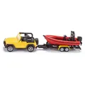 Siku 1658 - Jeep mit Boot, Maßstab 1:87 Spielzeugauto Modellauto Modellboot