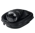 Schaltsack & Schaltknauf für VW Touran 1T Caddy 3 III - Bj. 2003 - 2016 - 6 Gang Knauf mit Rahmen - Schwarz Chrom - Schaltmanschette Schalthebel Manschette für Schaltung - Hebel Schaltgetriebe A263-3