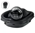 L & P Car Design Schalthebel Schaltsack Schaltknauf für VW Touran 1T1 1T2 1T3 + VW Caddy 2K III (Set, 1 St., Schaltknauf, Schaltsack, Rahmen, Befestigungsschelle), Plug&Play Montage