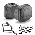 GIVI TRK35BB Seitenkoffer Schwarz 35LT + Halterahmen Für HONDA VFR 800 1998-1999