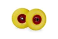 relaxdays Sackkarren-Rad Sackkarrenrad Vollgummi im 2er Set, Gelb-Rot