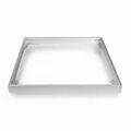 Aufputzrahmen 30x30cm – Silber-Grau Aufbau-Rahmen aus reinem Aluminium für LED P