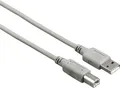 Hama 00200902 USB Kabel USB 2.0 5 m USB A USB B Grau (00200902)