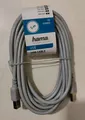 Hama USB 2.0 Kabel USB-A/USB-B M/M Grau 5m