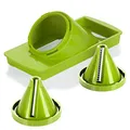 Genius Nicer Julietti Smart | 3 Teile | Gemüse-Schneider | Dekorative Spiralen | Juliennes | Julietti | Gemüse-Spaghetti | NEU, Kiwi