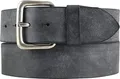 BELTINGER Gürtel aus weichem Vollrindleder Used-Look 5 cm | Jeans-Gürtel mit massiver Gürtelschnalle für Herren 50mm | Ledergürtel Vintage-Look | Schwarz 100cm