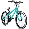 Bergsteiger Kansas 20, 24 Zoll Kinderfahrrad, geeignet für 6, 7, 8, 9, 10, 11 Jahre, 6 Gang-Schaltung, Mountainbike mit Weißwandbereifung, Jungen-Fahrrad, Mädchen-Fahrrad