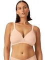 Naturana® BH Damen ohne Bügel [Cup A-D] I 100% Gepolsterte Träger I BH ohne Bügel mit nahtlosen Cups I Damen BH mit Unterbrustband 75 Light Beige A