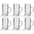 Stölzle Lausitz Isar 6er Set Bierkrug aus Glas, Volumen: 500ml, 5000052