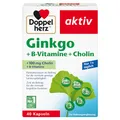 Doppelherz Ginkgo + B-Vitamine + Cholin - Mit Pantothensäure als Beitrag zur normalen geistigen Leistungsfähigkeit - 40 Kapseln