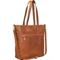 Benthill Shopper Damen Leder Groß - Ledertasche mit Reißverschluss - Umhängetasche aus Echtleder - Handtasche Vintage - Braun