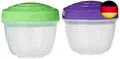 Sistema Yogurt To Go Frischhaltedosen, rund, 150 ml, Stapelbare Vorratsdosen