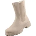 Rieker Damen Chelsea Boot Stretch Stiefelette Warmfutter 72683, Größe:38 EU, Farbe:Beige - Beige - 38
