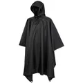 US REGENPONCHO SCHWARZ RIPSTOP Poncho Army Nässeschutz Angeln Regenschutz BW