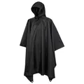 Brandit Ripstop Poncho Regenschutz Mit Kapuze Wandern Camping Festival Schwarz