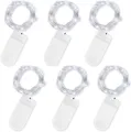 Jsdoin LED Mini Lichterkette mit Batterie, 6x20er Micro Lichterkette außen
