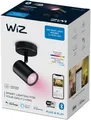WiZ IMAGEO 1 x einstellbarer Spot, Wi-Fi/Bluetooth, Schwarz, Wi-Fi 4 (802.11n), 802.11b, 802.11g, LED, Metall, GU10