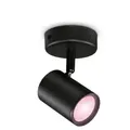 WIZ Smarter 1-flammiger RGB LED Wandstrahler Imageo in Schwarz WLAN/Wi-Fi Tunable White & Color