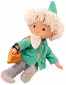 Götz 0070003 Sandmann Puppe in grün mit Schlafsandbeutel und Musikwerk – 37 cm große Weichkörperpuppe
