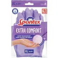 Spontex Haushaltshandschuhe, extra Comfort, Naturlatex 12307019 , 1 Packung = 1 Paar, Größe: 9 - 9,5 (XL),  Farbe: lila