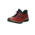 Rieker Schnürhalbschuhe in rot, Gr. 39