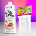Best Body Nutrition Low Carb Vital Drink Sirup mit Vitamin B6, B1 + Dosierpumpe