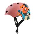 Crazy Safety RampagePink FlowerHelm für Fahrrad, Skateboard, Inlineskates und BMX Fahrradhelm für Herren, Damen und Kinder, Größe L, 57-61 cm, Verstellbarer Skater- und Fahrradhelm